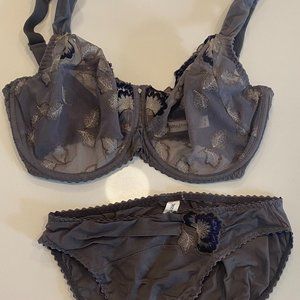 Prima Donna Grey Tatooine Lace Lingerie Set